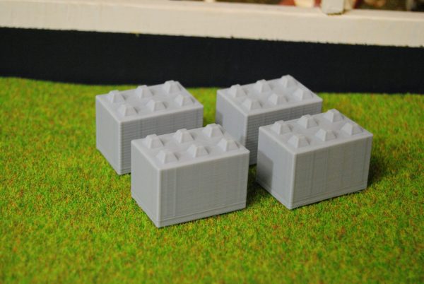 Beton Blöcke Set für Modellbau 1:32